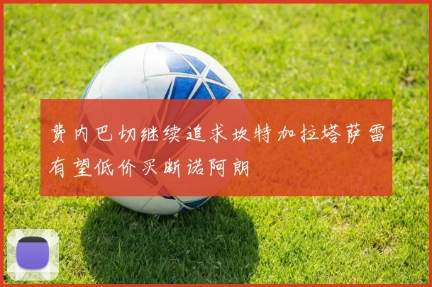 费内巴切继续追求坎特加拉塔萨雷有望低价买断诺阿朗